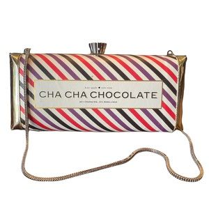 Kate Spade Cha Cha Chocolate Clutch with Chain